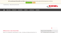 Desktop Screenshot of kiesel.net