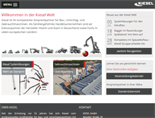 Tablet Screenshot of kiesel.net